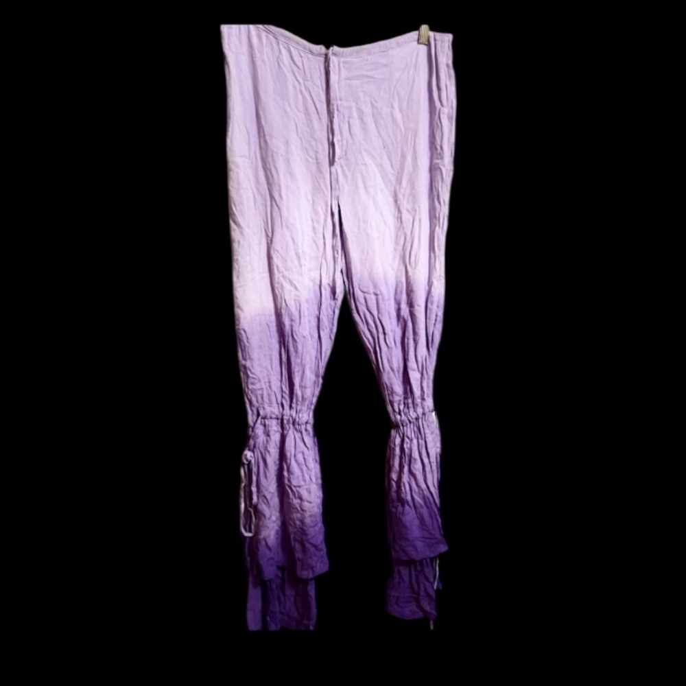 Fresh Produce Ombre Pants Size Large Purple Elastic Waist Pants - Picture 7 of 7